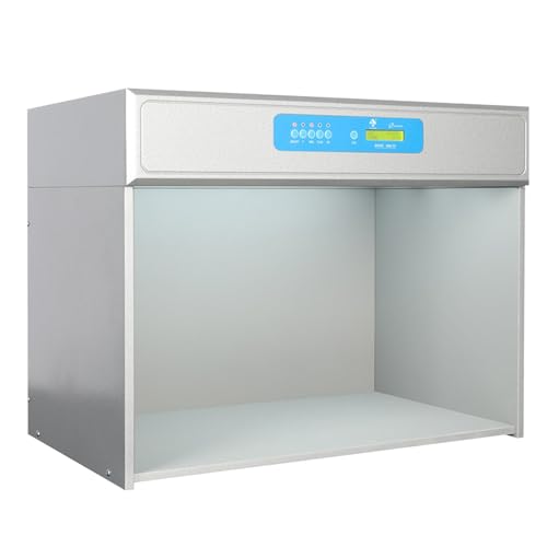 Color Assessment Cabinet, Lab Color Matching Light Box, Light Booth for Matching, 6 Light Sources Color Assessment Cabinet