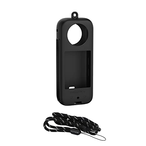 for Insta 360 X 3�p�m���}�J�����V���R���P�[�X �{�f�B�V���R���J�o�[ �J�������[�J�o�[�P�[�X �J�����v���e�N�^�[ �ی�P�[�X�J�o�[ �{�f�B�ی�J�o�[ �����h�~ �ϏՌ� �h�o ����h�~ �����\�X�g���b�v�t�� �J�����A�N�Z�T���[ (�b ���{�f