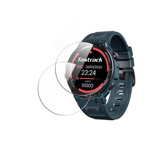 Image of (pack of 3) Flexible Tempered Glass compatible For fastrack xtreme pro smartWatch 1.43 inch And Full Screen Coverage And Easy Installation Kit for Smartwatch