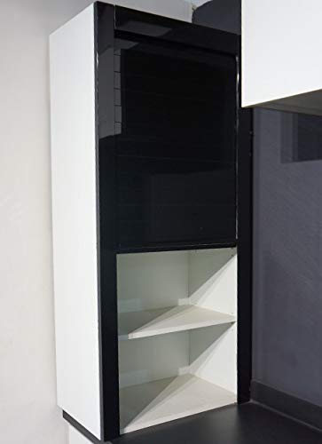 Glass Rolling Shutter (600 X 1320 Mm, Black), Rectangular