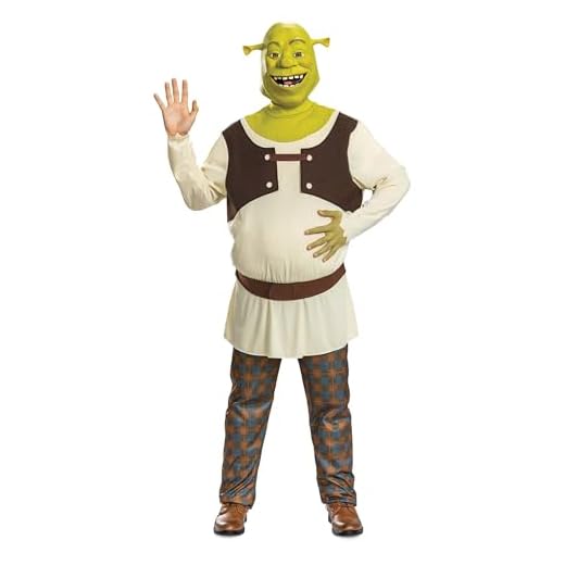 Disguise Disfraz de Shrek de talla grande para hombre