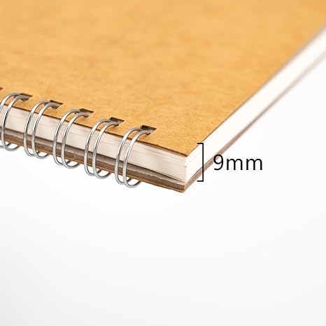Image of AccuPrints Pack of 1 Craft Notebook, 100 leaf 200 Pages, A4 Size - 11.5 x 8.5 Inch-Blank or Unruled | Travel Writing Notebook,Journal,Notepad,Sketchbook|For Students,Office College Spiral Diary