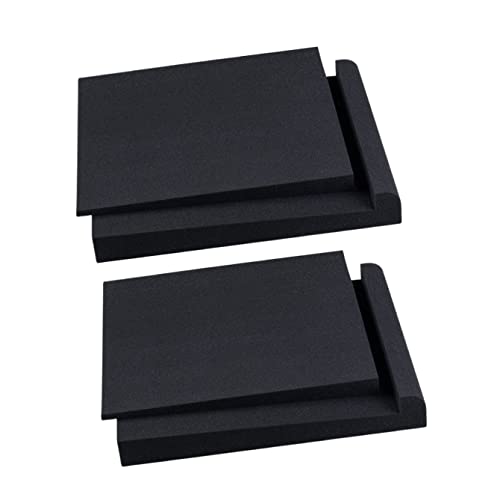 Vaguelly 2 pcs Pad Panels Speakers Sponge Foam Improvement Mat Noise Speaker Isolator Voice High Cushion Pads Studio Vibrations Monitors Sound Inch Monitor Practical Acoustic Density