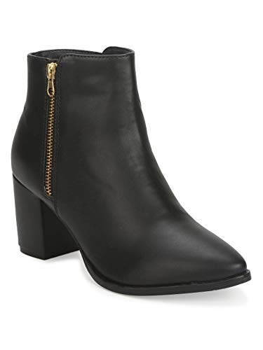 Truffle Collection Women’s ST-1066 Black PU Boots