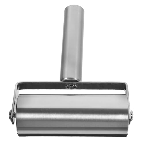 HIAKDOFT Mattarello in Acciaio Inox per Impasto Rullo Pratico Perno a Rullo Ergonomico Stendi Pizza Multiuso per Cucina e Preparazione Alimenti