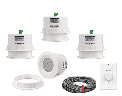 Pure Resonance Audio 3�C���` 70�{���g �V��X�s�[�J�[�o���h�� 100W�z���C�g�{�����[���R���g���[���Ǝ��t�����C���[�t�� - �R���g���N�^�[�p�b�N(�X�s�[�J�[4��)