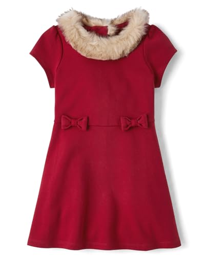 Gymboree,and Toddler Short Sleeve Dressy Dress,Salsa Red,3T