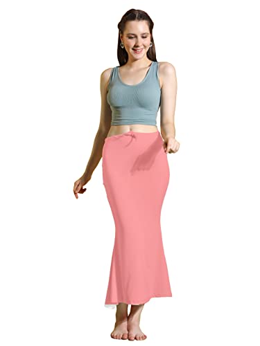 Image of Amazon Brand - Anarva Women Cotton Blended Saree Shapewear Regular Petticoat Skirt For Saree