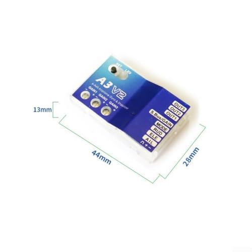 Placa de control de vuelo a3 V2 compacta para planeador RC con giroscopio 3