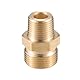 VekAuto Hochdruckreiniger-Anschluss, 3/8 NPT auf M22x1.5 männlicher Adapter aus Messing Schraubenschlauchanschluss Universal für Hochdruckreiniger Schnellkupplung Messing Kupferfarbe