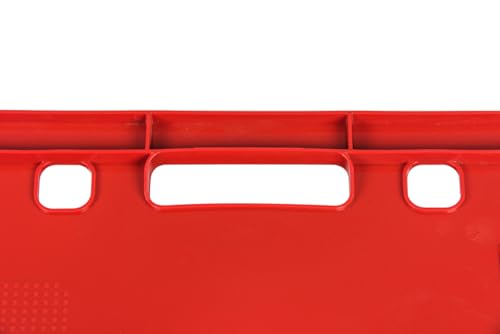 gardivo E2 Kisten Rot 5 Stück 60x40x20 Meischkiste, Metzgerkiste, Lagerkiste in rot, stapelbbar lebbensmittelecht robust fleischerkiste kunststoff Eurobox