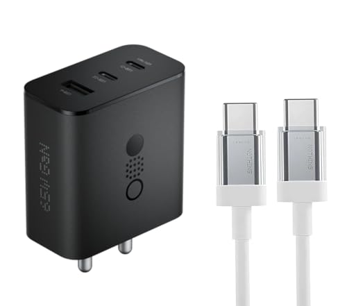 Image of Nothing 65W GaN 3A Multiport Mobile Adapter & CMF C to C Cable (1.3M) (Complete Combo-Dark Grey)