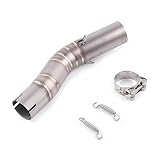 Silencieux d'échappement de tuyau d'échappement de moto : fabriqué à partir de matériaux en acier inoxydable, résistant aux hautes températures, robuste et a une longue durée de vie.