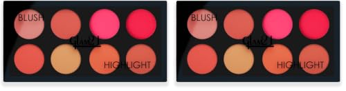 Image of Glam21 Blush & Highlighter Palette|Silky Smooth Pigments for Long-Lasting Shimmer Glow | Buildable Radiance | Lightweight & Blendable Formula | Suitable for All Indian Skin Tones | 21.5 gm - Ralph -03