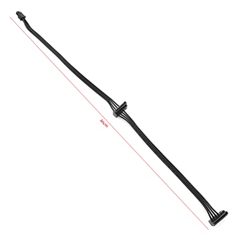 Cable adaptador Mini 4-Pin a 2 SATA ángulo derecho 46 cm (2 pack) miniatura 6