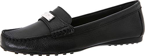 Coach Women¡¯s Fredrica Pebble Grain Black Leather Loafer Flats 7 B(M) US Women