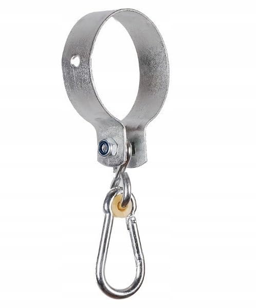 GigiToys® Gancho para columpio de madera redonda de 80 mm de diámetro, gancho para columpio, gancho para columpio, suspensión, fijación, abrazadera de columpio, hamaca en vigas de madera redondas