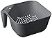 Tovolo Tovolo 3 Quart Colander BPA Free Food Safe Plastic Strainer with Handle Heavy Duty Heat Resistant Pasta and Veggies Kitchen Drainer Steam Basket Dishwasher Safe, Charcoal Gray