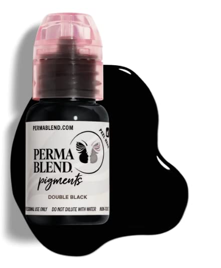 Permablend Pigment Professional Double Black 15ml,1/2oz