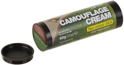 zweifarbiger Tarnschmink-Stift 2-Farben braun / grün , schwarz / grün Tarnschminke Camouflage (braun / grün)