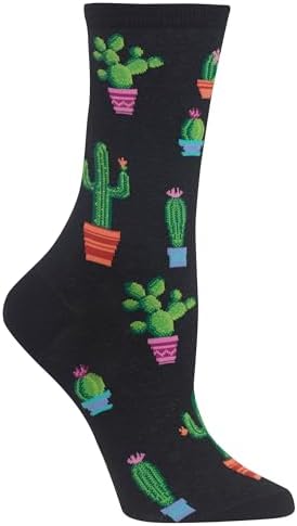 Hot Sox Women's Novelty Floral Casual Crew Socks Casual Sock