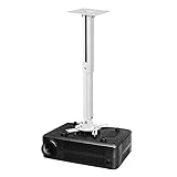 Suptek Projektor-Deckenhalterung – Universelle Projektor-Wandhalterung mit 21–54 cm Verlängerungsstange bis zu 13,6 kg Tragfähigkeit PR05W