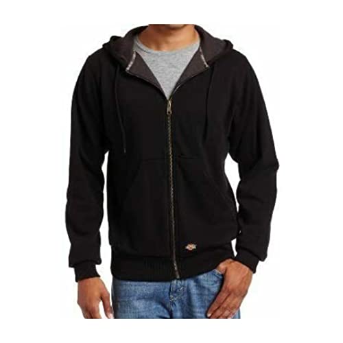 Dickies mens Thermal Lined Full-zip Fleece Hoodie With Dwr