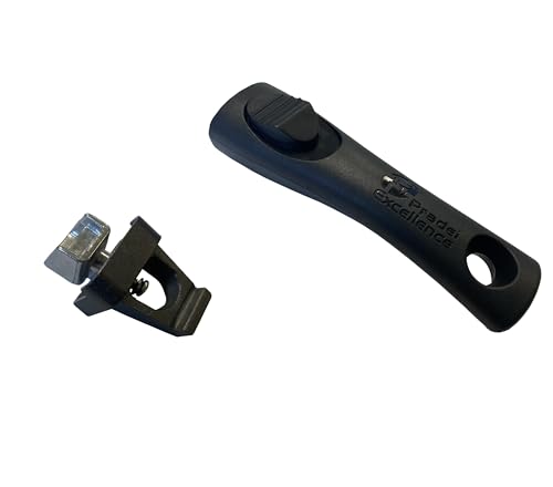 Pradel Excellence - PCUI001040 - Kit Adaptation + Manche Amovible 18 cm en Bakélite - Gamme Premium - Accessoire pour Casseroles, Poêles, Sauteuses et Wok...