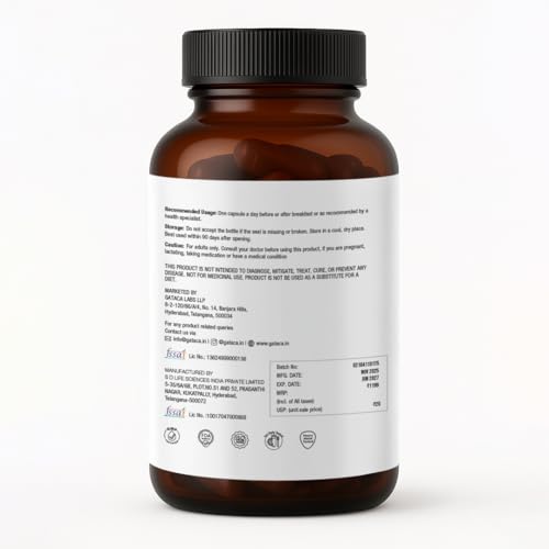Image of GATACA Pure TMG - 500 mg |Trimethylglycine (TMG) Capsules | High-Purity Methyl Donor Supplement | Supports Cellular Repair, DNA Health & NMN Synergy
