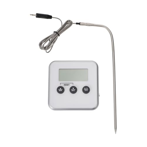 HIAKDOFT 温計 大画面表示 高精リアルム測定 マー アラーム機能 バーベキュー キッチン用多用途温計 磁 吊り スタンド設置可能