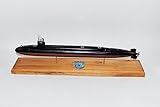 Squadron Nostalgia LLC USS Maine SSBN-741 Submarine Model,Navy,Scale Model,Mahogany,20 inch,Ohio Class