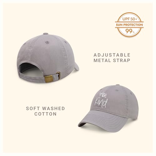 Image of ChoKoLids Be Kind Fashion Dad Hat Cotton Baseball Cap Polo Style Low Profile