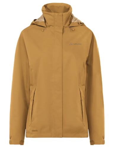 VAUDE Escape Light Regenjacke für Damen – Peanut Butter – Gr. 50 – Ansicht 1