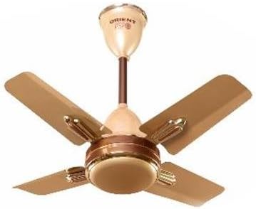 Orient Electric Quasar Ornamental 600 mm 24-inch 70-Watt Premium Ceiling Fan (Golden Chocolate)