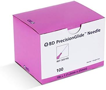 BD PrecisionGlide Needle, 18G 1in 305195