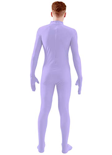 Image of Ensnovo Mens Mock Neck Full Body Unitard Spandex Zentai Suits Costumes
