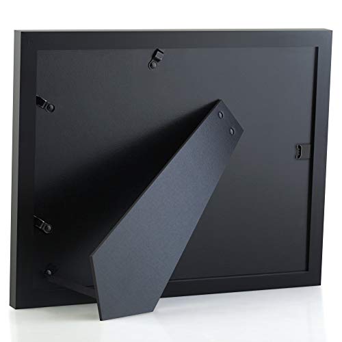 Rpjc Document Frame Certificate Frames Made Of Solid Wood High Definition Glass And Display Diplomas 8.5X11 Inch Standard Paper Frame With Stand Black #TOP1