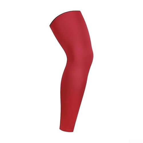 Equipo protector de rodilla para uso atlético, material de elastano ligero y transpirable, adecuado para baloncesto, sentadillas, ciclismo y correr con silicona resistente a los golpes (XXL rojo)