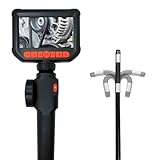 Broadwatch 先端可動式ファイバースコープ 8mmの極細スコープカメラ 360°稼働 4.3インチIPS液晶ディスプレイ フルHD 200万画素 1080P IP67防水 検査カメラ 配管カメラ 高輝度LEDライト付き 明るさ3段階 精密機械 配管 排水口 ガス管 補修 掃除 設備の点検 収納ケース付き