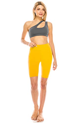 Image of ALWAYS Women's High Waist Bike Shorts - Athletic Workout Tummy Control Stretch Running Yoga Pants