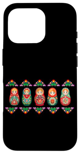 Russian Matryoshka Babushka Flowers Nesting Dolls �X�}�z�P�[�X iPhone 16 Pro �p
