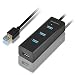 Produktbild AXAGON HUE-S2BL - USB3.0 4-Port Charging HUB, inkl. microUSB Input, 1,2m Kabel