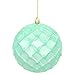 Vickerman 475126-4.75" Seafoam Shiny Diamond Bauble Christmas Tree Ornament (4 Pack) (N174244D)