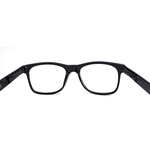 MODA Retro Nerd Geek Oversized Black Framed Spring Temple Clear Lens Eye Glasses4
