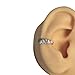 Handmade Silver Single Rugged Band Ear Cuff, 925 Sterling Silver Clip On Ear Wrap Non Piercing Huggie Earrings for Women, Small Fake Ear Cartilage Clips, By MiYa Jewelry