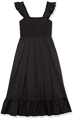 Image of The Drop Womens Kimi Ruffled Shoulder Smocked Midi Dress