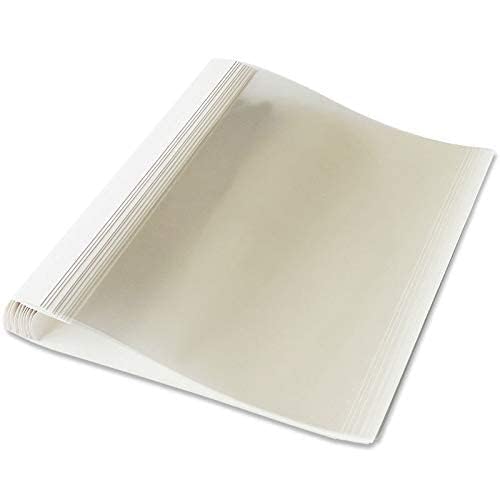 KANABEE 50Pcs Thermal Folder Thermal Binding Covers for Classrooms File Cover Size 8mm Transparent Color-image-37