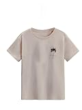 SOLY HUX Boy's Graphic Tees Palm Tree Print Short Sleeve Crew Neck Summer Trendy T-Shirts Clothes for Teen Boys Apricot Tree 13-14Y