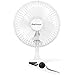 Pro Breeze Mini Ventilatore Professionale con Clip I Piccolo Ventilatore Elettrico con Funzionamento Ultra-Silenzioso e 2 Impostazioni di Velocità I 15W. Per Casa, Letto, Ufficio e Scrivania