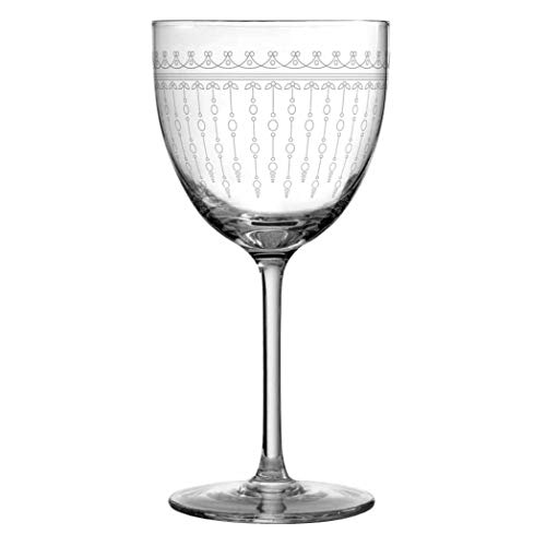 Urban Bar Cocktail Glass Nick and Nora 1920, Lead Free Crystal with Vintage Etching 17cl Model No UB3572
